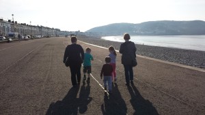 family walking together