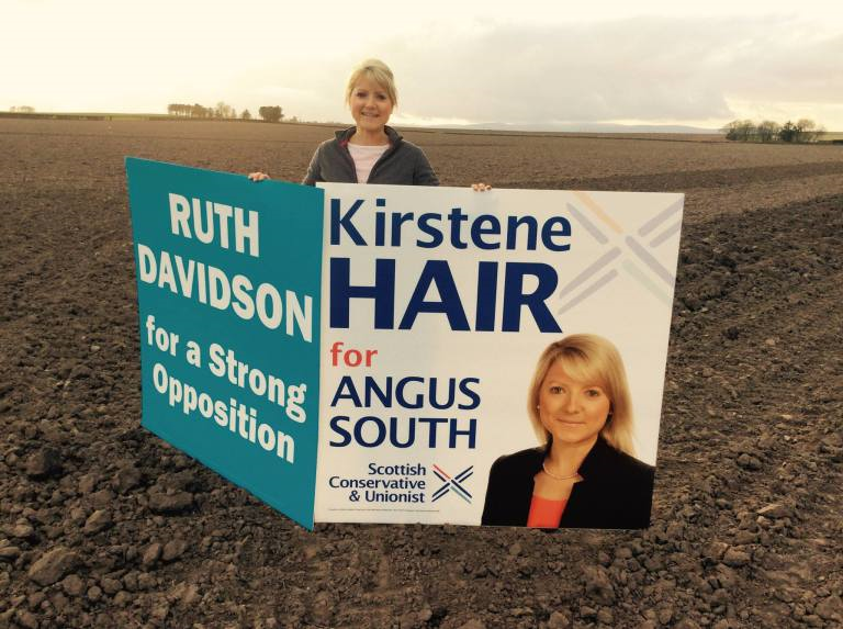 Kirstene Hair – A Little Sweetheart – From a Good Looking Rich Landowning Family is Standing for the Angus South Constituency – Is This the Future? Straight Outa School and off to Westminster – Surely a Joke!!