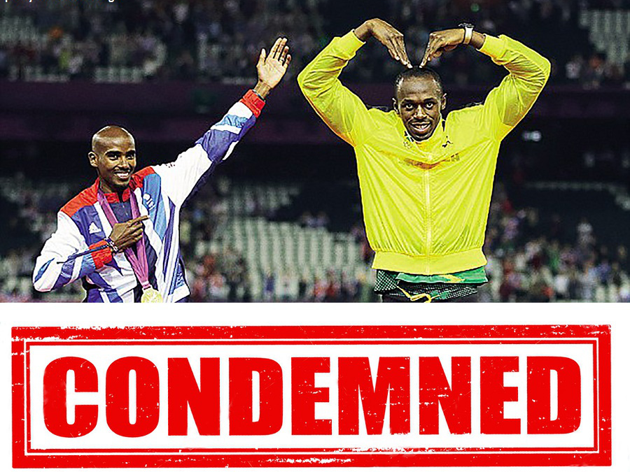 Mo Farah and Usain Bolt to be humanely put down say IAAF