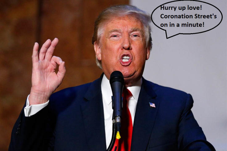 Local woman’s Trump impressions cure boyfriend’s premature ejaculation issues.