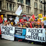 London Grenfell disaster solidarity march, 14 March